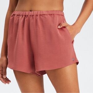Fabletics l NWT Eco Satin Sleeper Shorts in Terra Cotta 3X